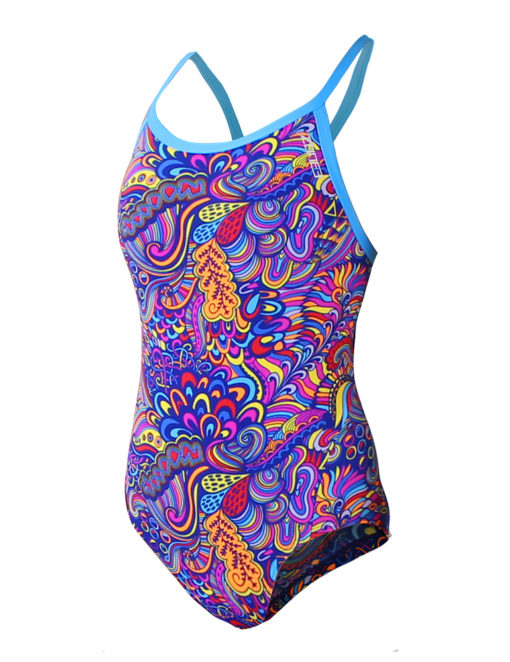 Zone3 Girl’s High Jazz Strap Back Costume – MagicSwim, swimrunNI and ...